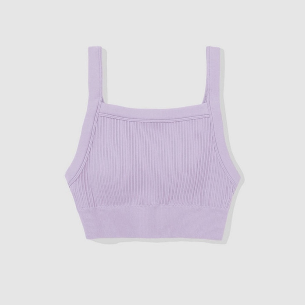 Aerie ribbed seamless high neck bralette